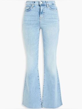 FRAME Le Easy Flare high-rise flared jeans - 28 - Organic Cotton Blend
